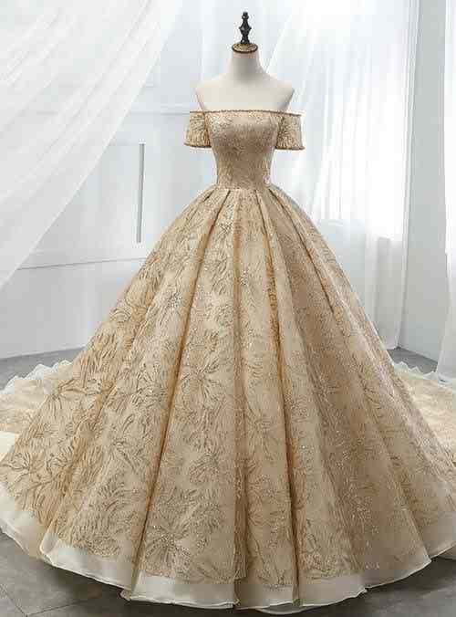 لباس عروس کرمی