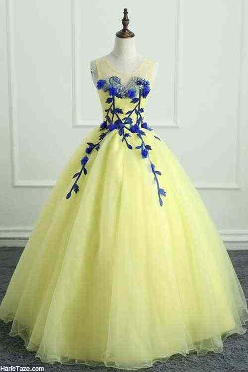 لباس عروس لیمویی