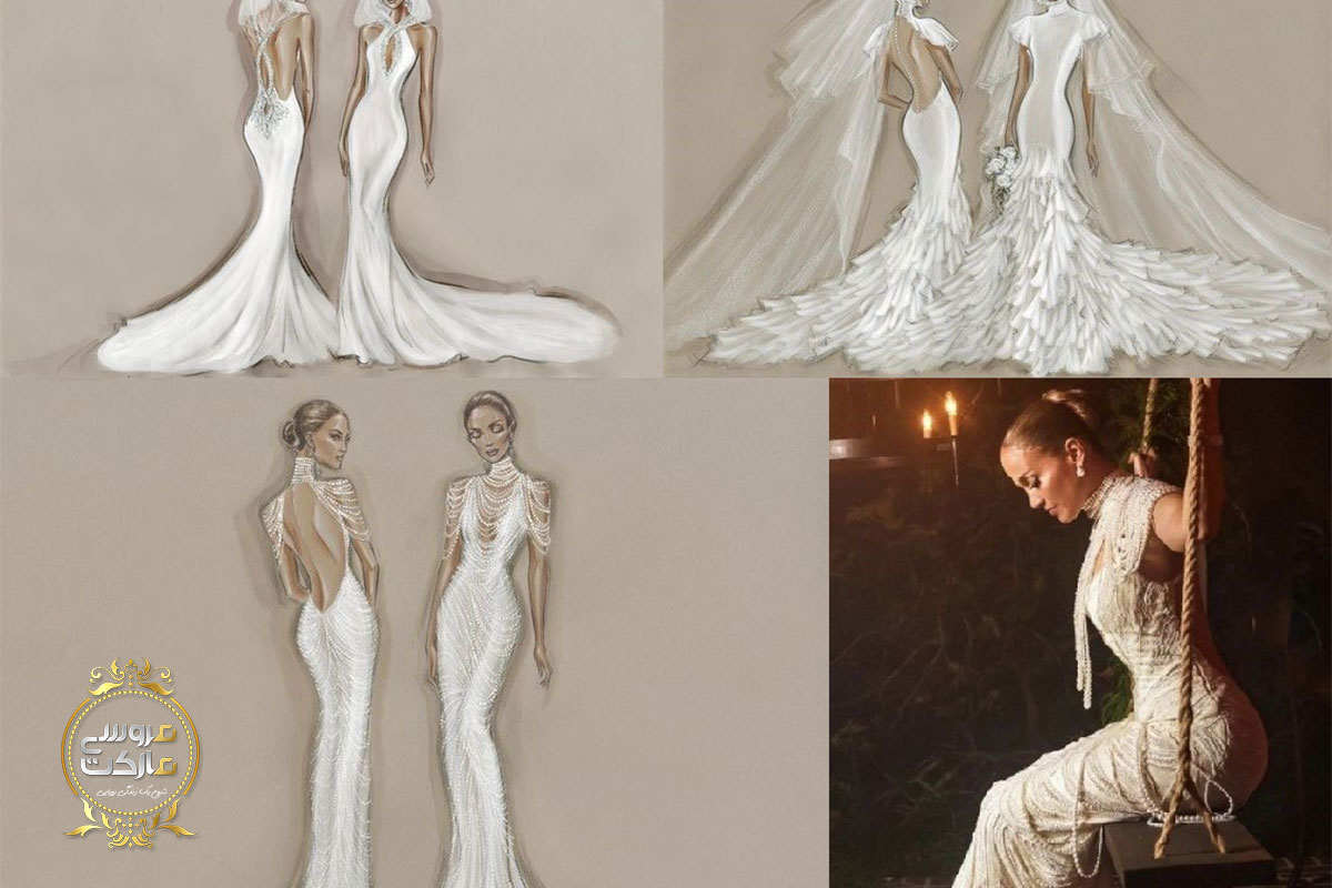جنیفر لوپز در مراسم عروسی خود از لباس عروس مدل ماهی استفاده کرده است.