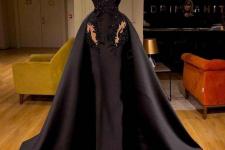 تصویر بند انگشتی مدل لباس عروس مشکی مزون دریس