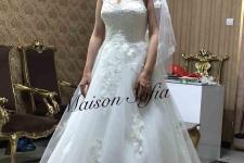 تصویر بند انگشتی مدل لباس عروس در مزون صفیا میرداماد