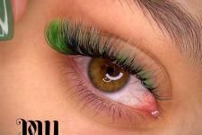 تصویر بند انگشتی اکستنشن مژه رنگی