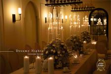 تصویر بند انگشتی گل آرایی و شمع آرایی اختصاصی در سالن عقد شبهای رویایی کرج