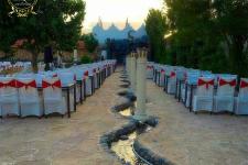 تصویر بند انگشتی برگزاری مراسم عروسی در فضای باز باغ تالار شایان شهریار