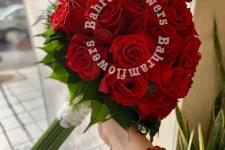 تصویر بند انگشتی دسته گل رز قرمز گالری گل بهرام