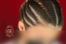 تصویر بند انگشتی بافت مو دخترانه