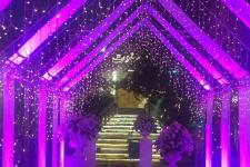 تصویر بند انگشتی نورپردازی ورودیه باغ تالار سعادت