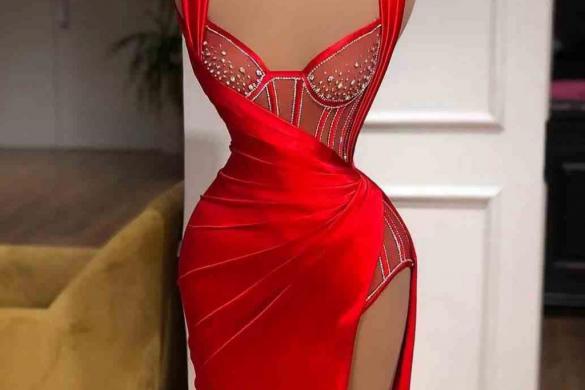 لباس شب به رنگ قرمز